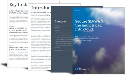 Secure SD-WAN: the launch pad into cloud