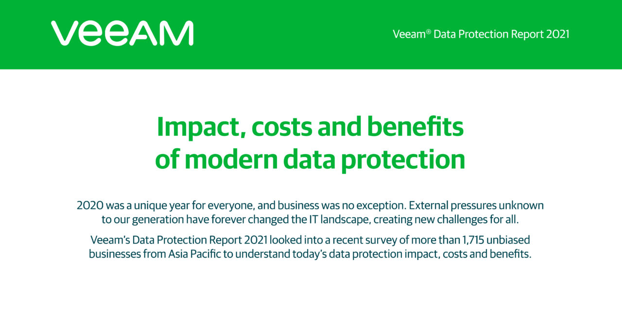 Impact, costs and benefits of modern data protection in APAC