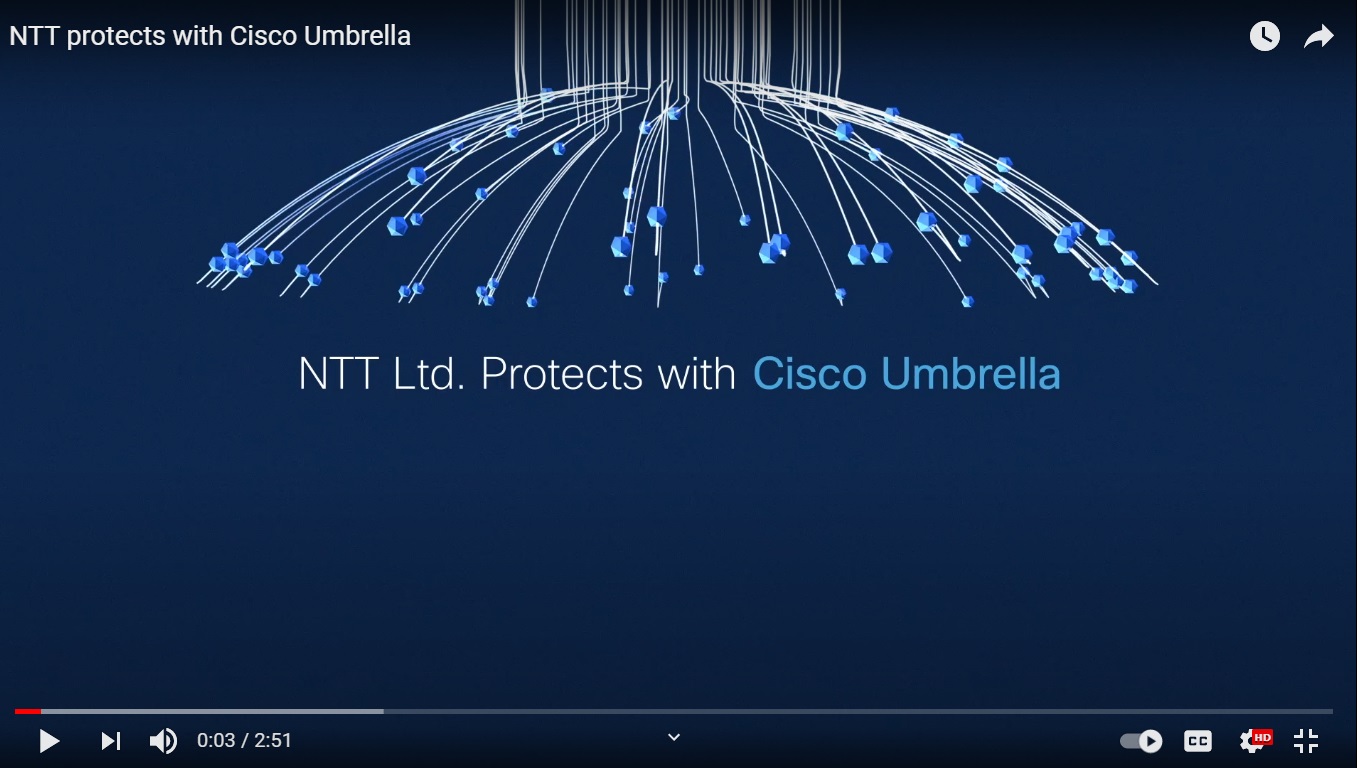 NTT protects customers and employees with Cisco Umbrella