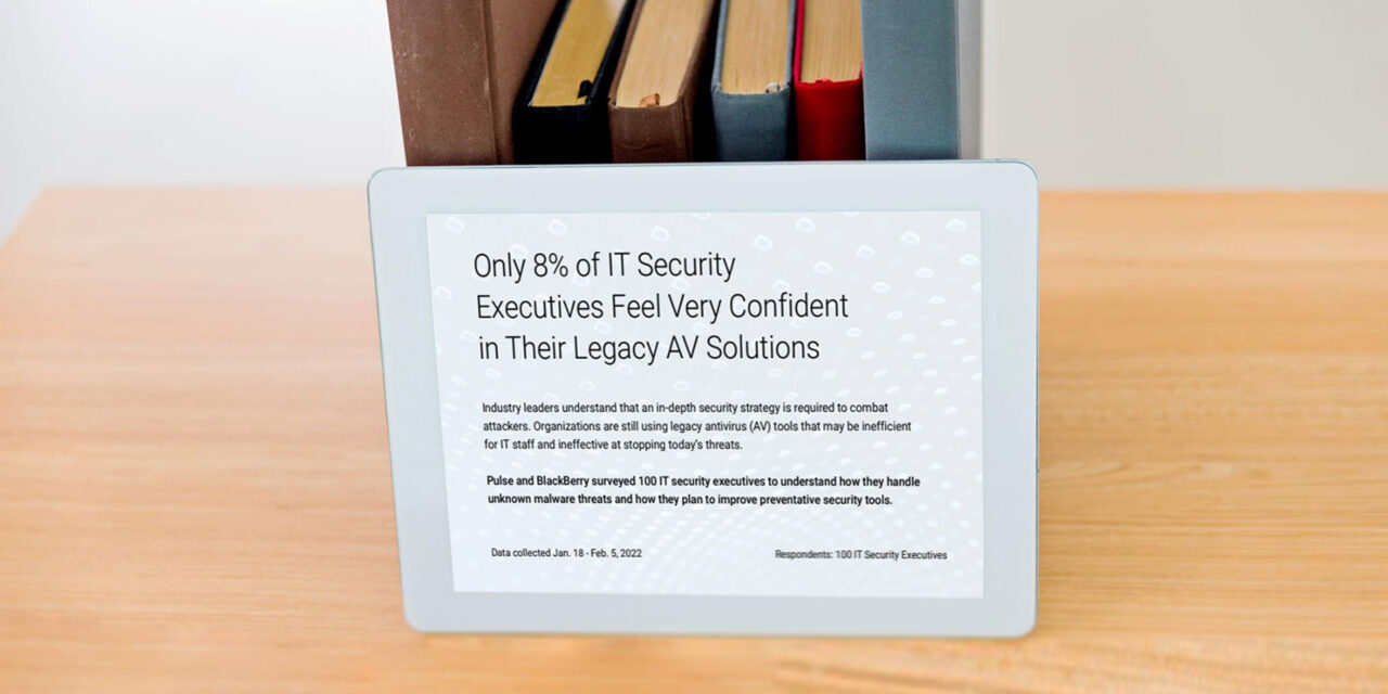 How many IT security executives feel confident of their organizations’ legacy antivirus solutions?